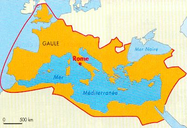 carte de l'empire romain